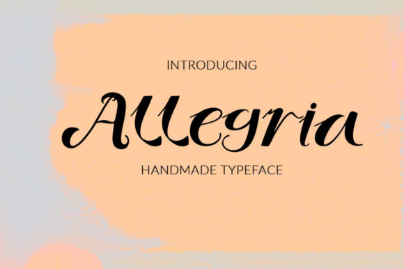 Allegria: A Charming Font for Elegant Branding