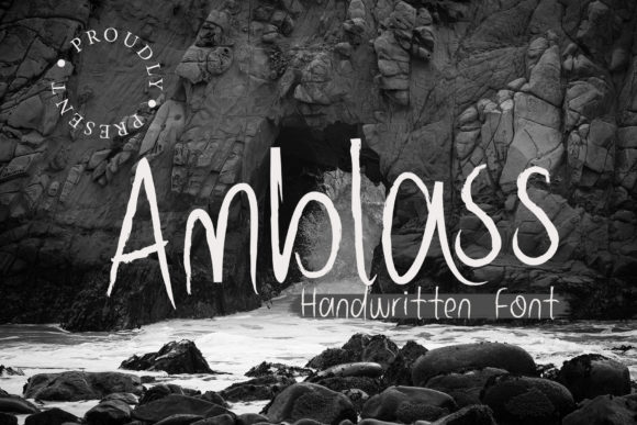 Amblass: A Cool and Brushed Handwritten Font for Creative Projects