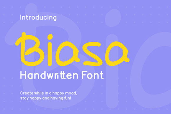 Biasa: The Perfect Script Font for Crafters and Makers