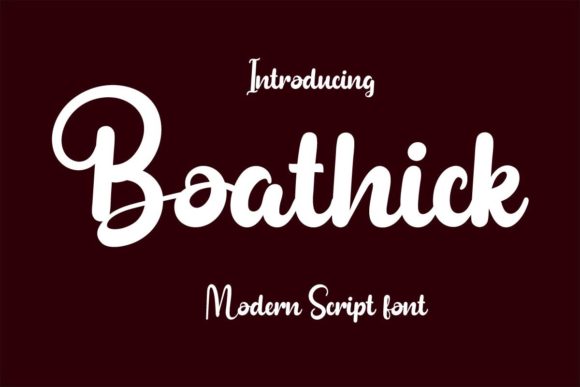 Boathick: A Versatile Font for Eye-Catching Campaigns