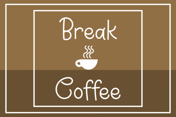Break Coffee: A Stylish Handwritten Font for Engaging Campaigns