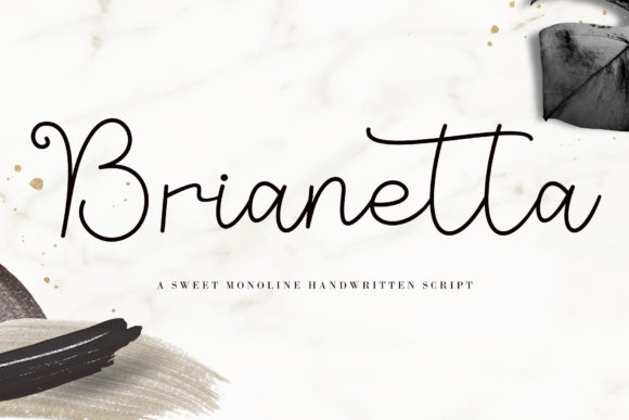 Brianetta: A Romantic Script Font for Crafters and Creators