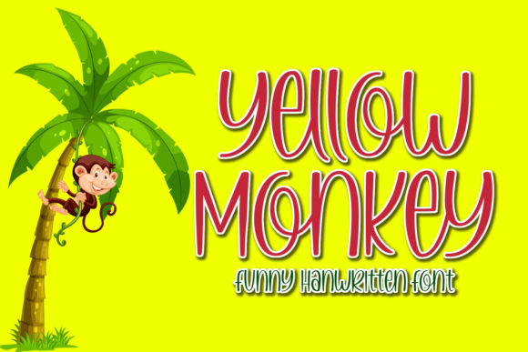 Bring Charm to Your Creations with Yellow Monkey Font