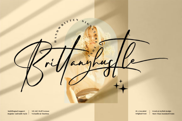 Brittanyhustle: A Delicate Handwritten Font for Web Design