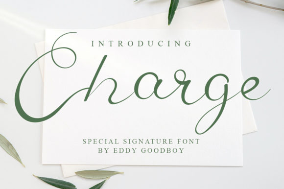 Charge: A Refined Script Font for Elegant Craft Projects