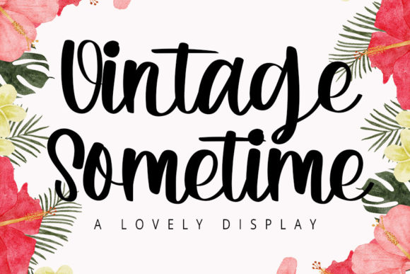 Discover the Charm of Vintage Sometime Font