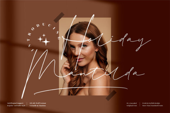 Elevate Your Brand with the Elegant Holiday Mantilda Font