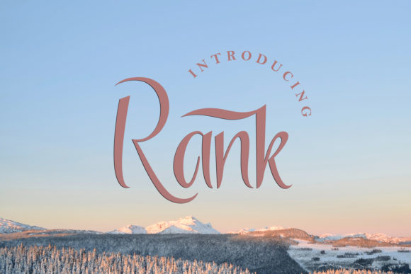 Elevate Your Web Design with Rank: A Charming Script Font