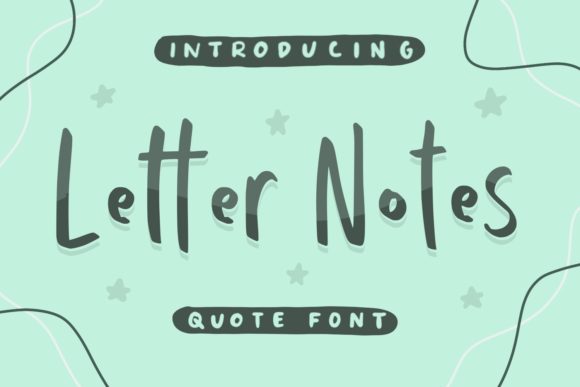 Enhance Your Brand with Letter Notes Font