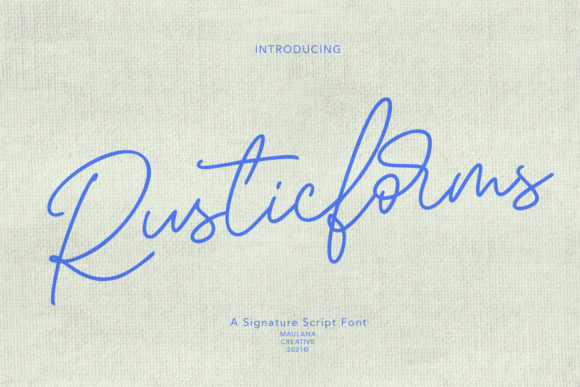 Enhance Your Brand with Rusticforms: A Premium Handwritten Font