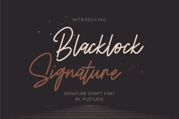 Enhance Your Campaign with Blacklock Signature Font