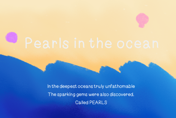 Enhance Your Web Design with Pearls in the Ocean Font