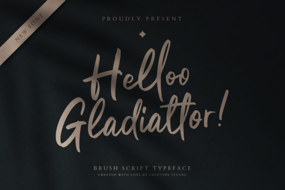 Helloo Gladiattor: A Luxurious Script Font for Editorial Design