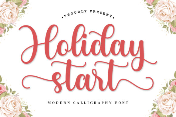 Holiday Start: A Charming Script Font for Web Design