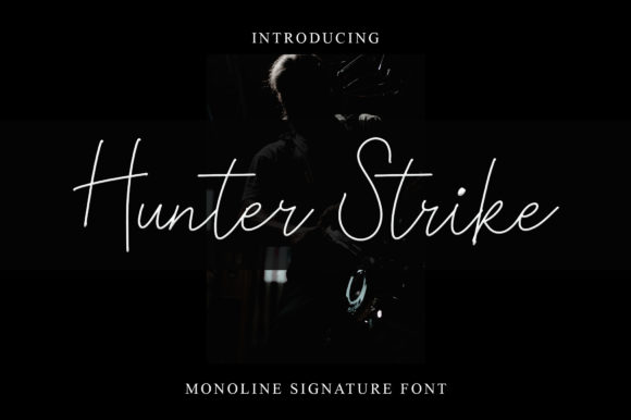 Introducing Hunter Strike: A Premium Script Font for Engaging Visuals