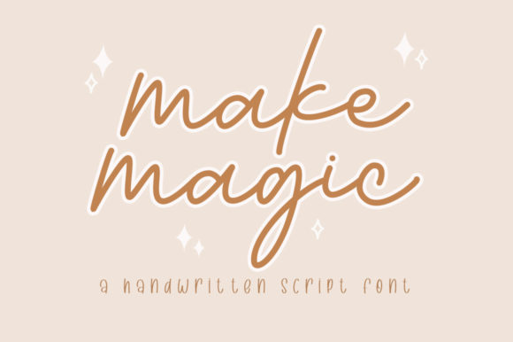 Make Magic: A Charming Handwritten Font for Editorial Design