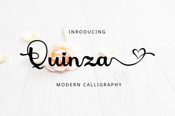 Quinza: A Luxurious Calligraphy Font for Elegant Branding