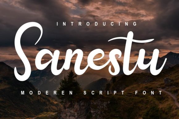 Sanestu: A Chic Handwritten Font for Modern Web Design
