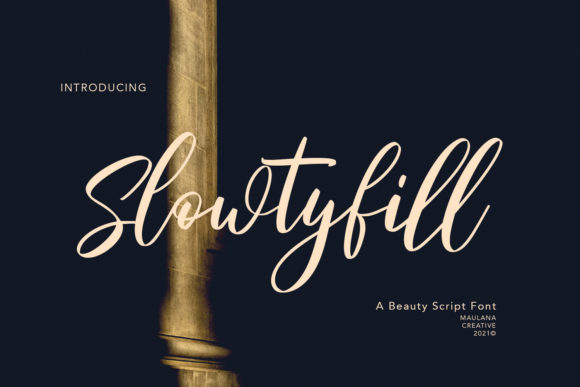 Slowtyfill: A Charming Script Font for Web Design