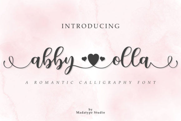 Transform Your Brand with Abby Olla: A Romantic Calligraphy Font
