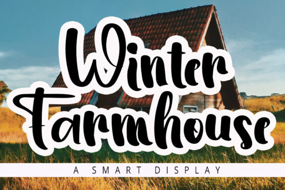 Winter Farmhouse: A Charming Handwritten Font for Creative Projects