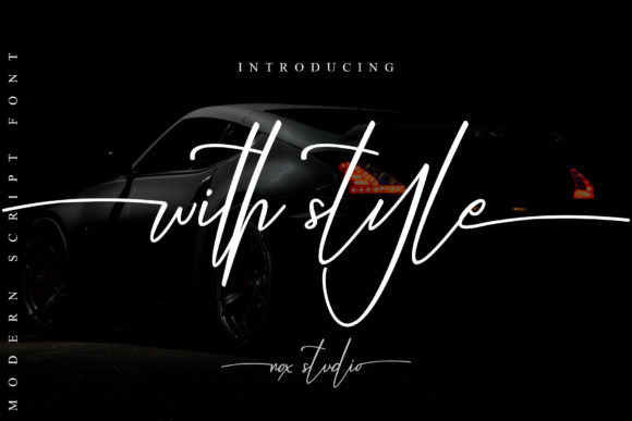 With Style: A Dazzling Handwritten Font for Engaging Visuals