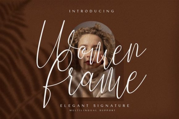 Women Frame: A Charming Handwritten Font for Branding